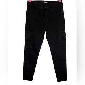 BLUE SAVVY Jeans Skinny Ankle Women's Black Rinse Mid Rise size 15